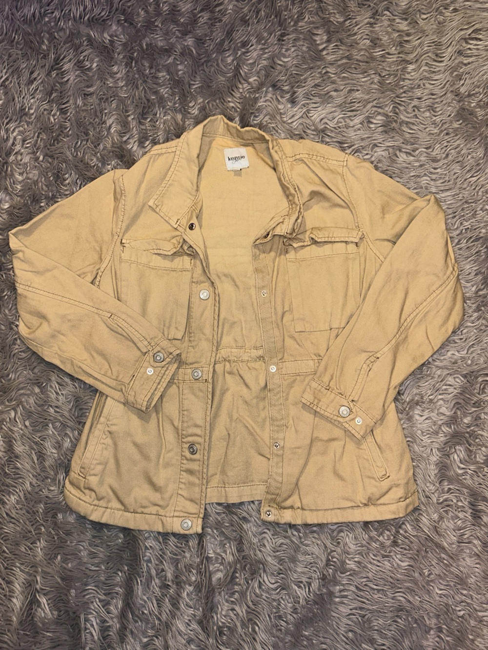 Kensie Tan Utility Jacket